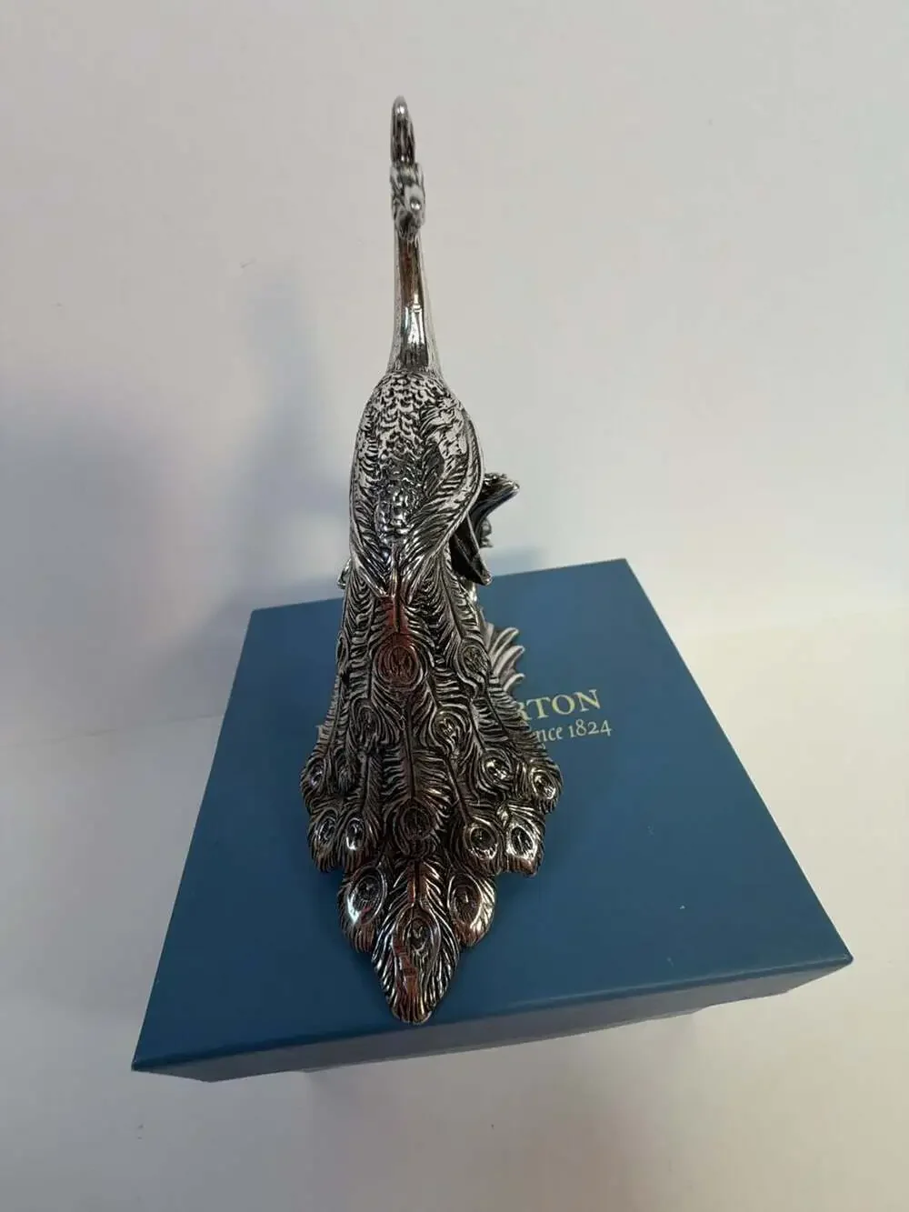 Reed & Barton 1824 Collection Silverplate Peacock Napkin Ring